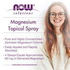 NOW FOODS SPRAY TOPICO DE MAGNESIO 237 ML SFN