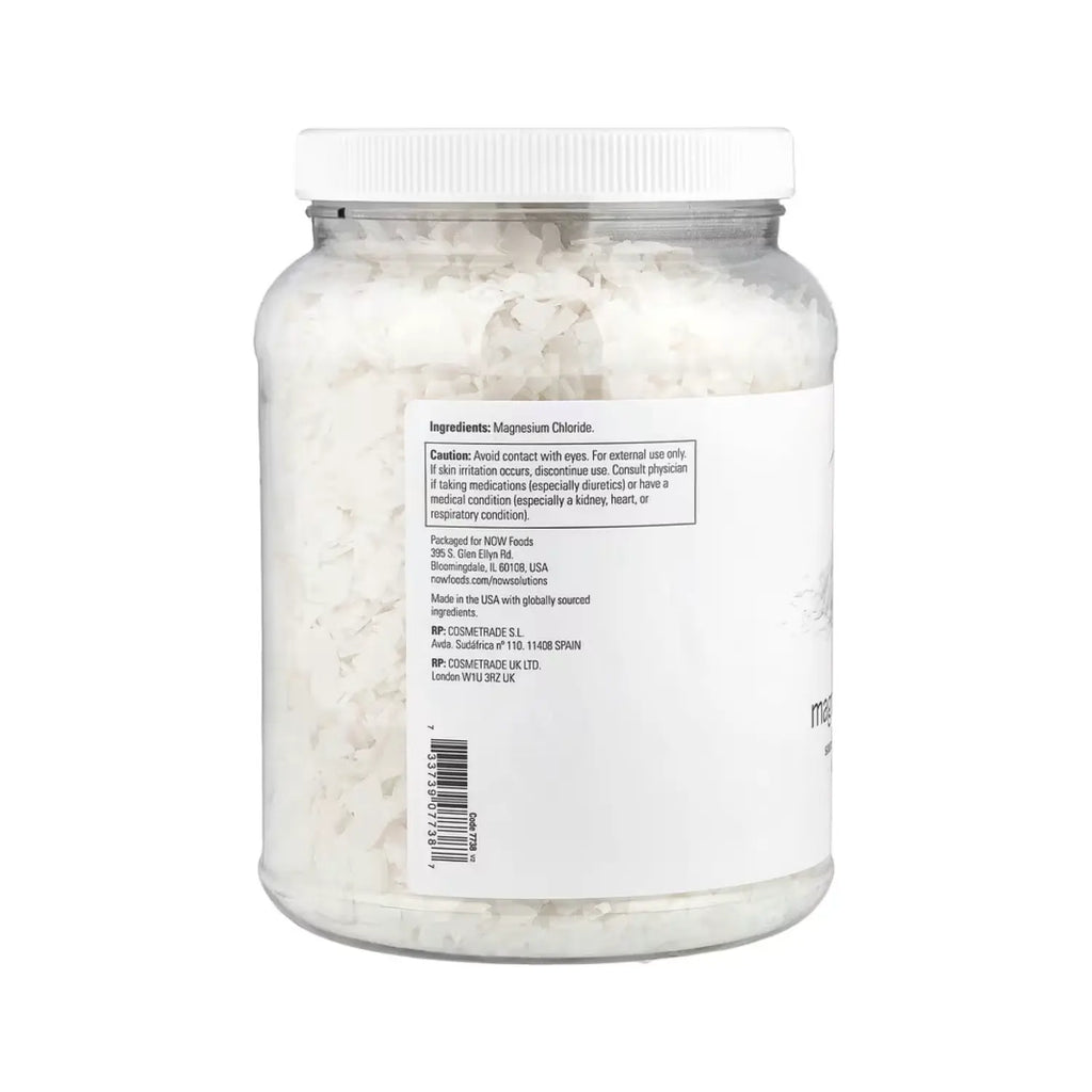 NOW FOODS SOLUCIONES COPOS DE MAGNESIO 100% PUROS 1531G SFN