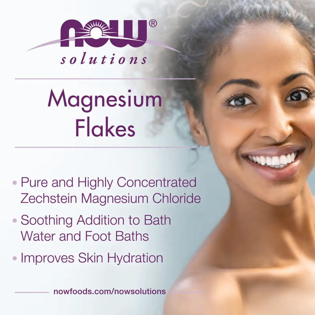 NOW FOODS SOLUCIONES COPOS DE MAGNESIO 100% PUROS 1531G SFN