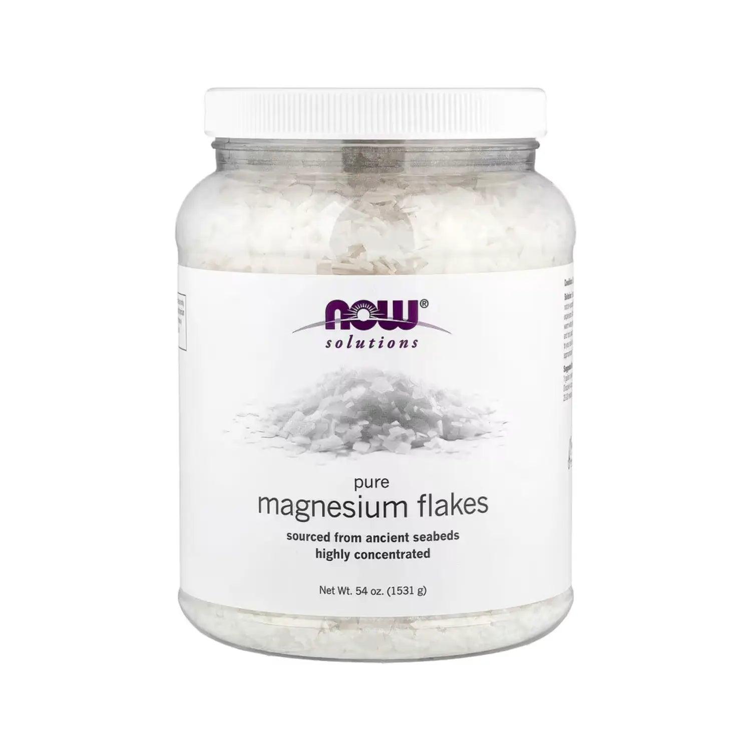 NOW FOODS SOLUCIONES COPOS DE MAGNESIO 100% PUROS 1531G SFN