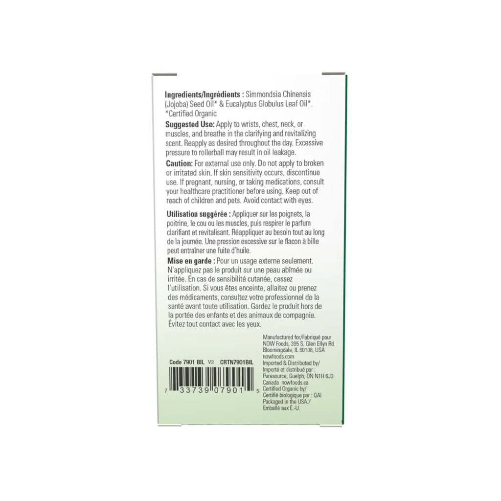 NOW FOODS ACEITES ESENCIALES EUCALIPTO 10ML ROLL-ON SFN