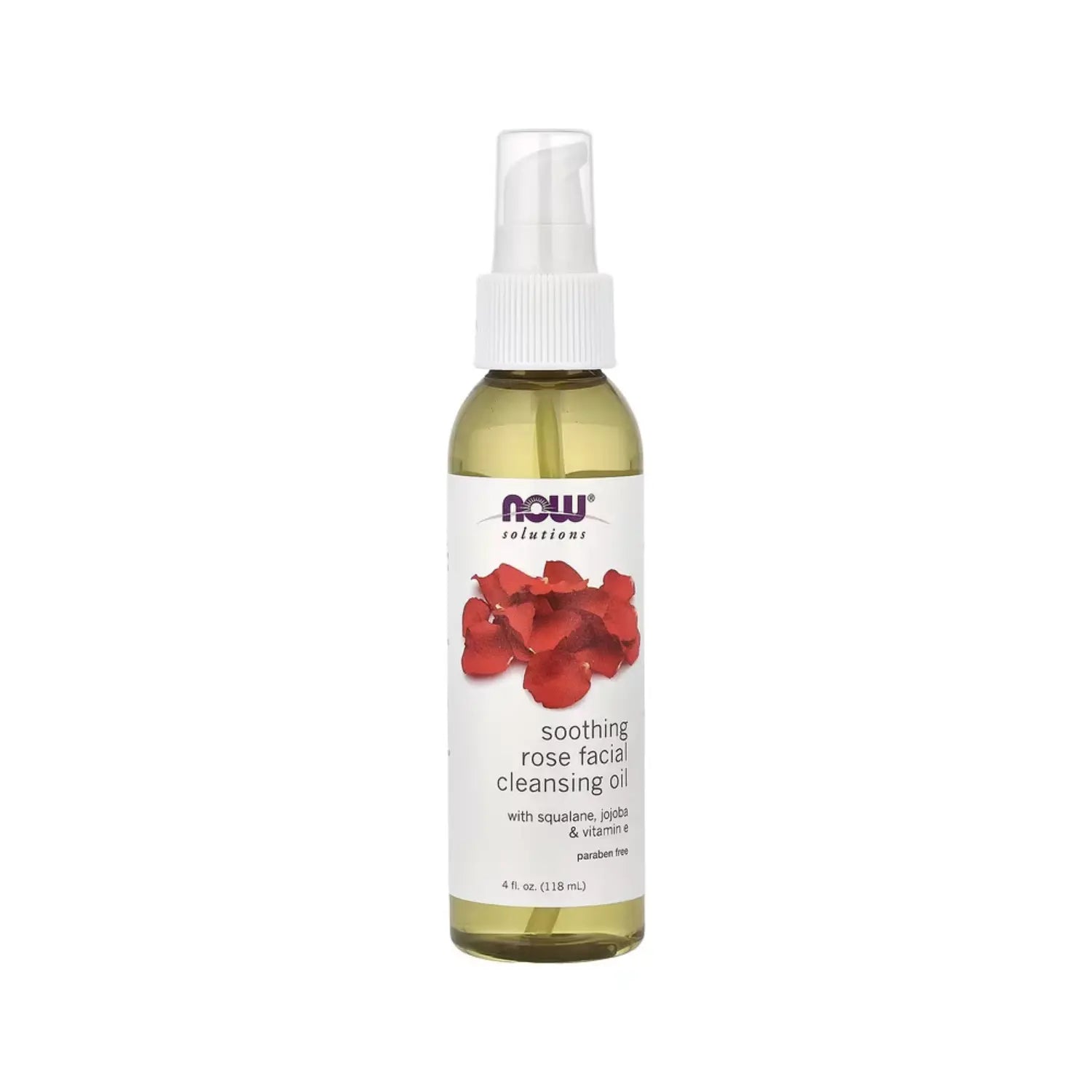 NOW FOODS ACEITE LIMPIADOR FACIAL CALMANTE ROSAS 118ML SFN