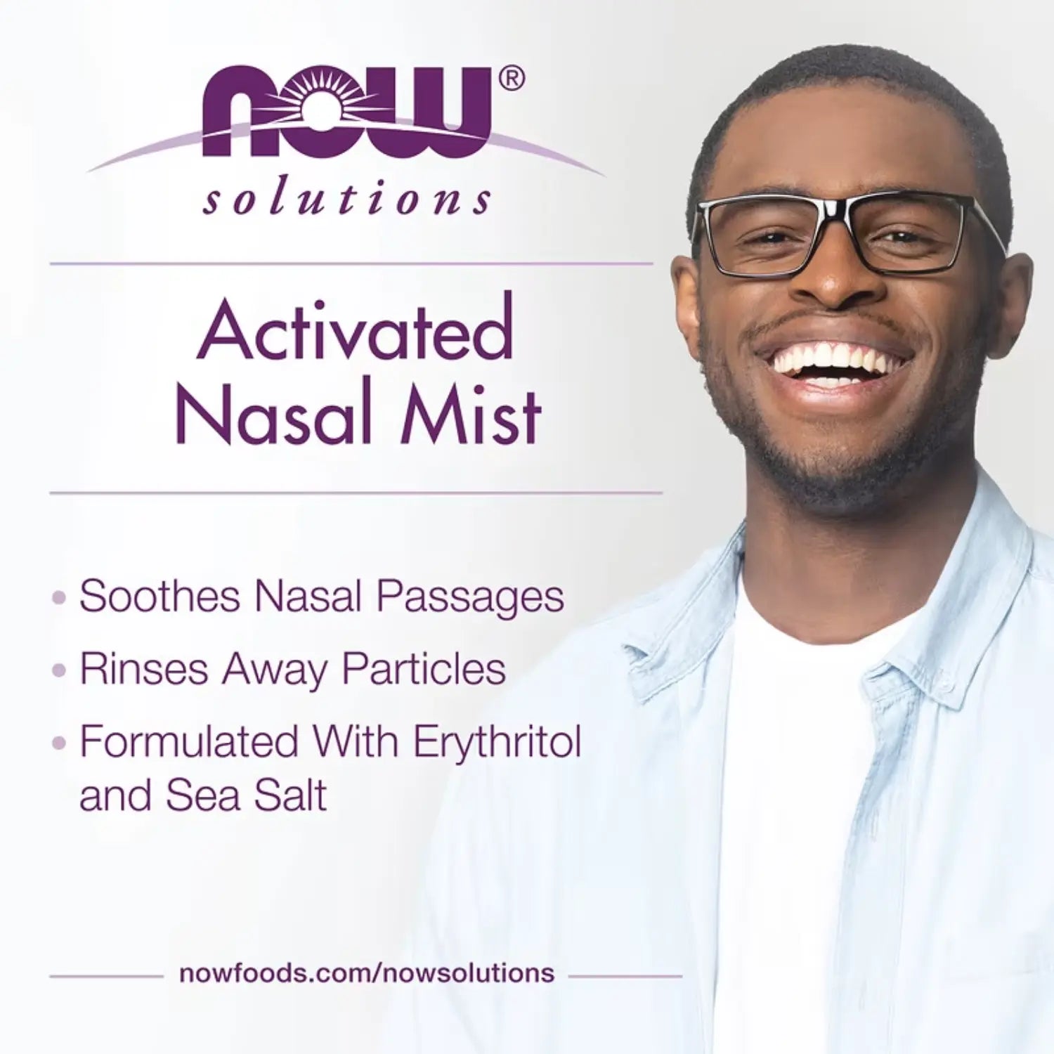 NOW FOODS SOLUCIONES SPRAY NASAL ACTIVADO 59ML SFN