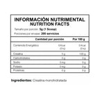 Redline Creatina Monohidratada Crimson Bulk 200 Servicios Sfn Sabor Natural