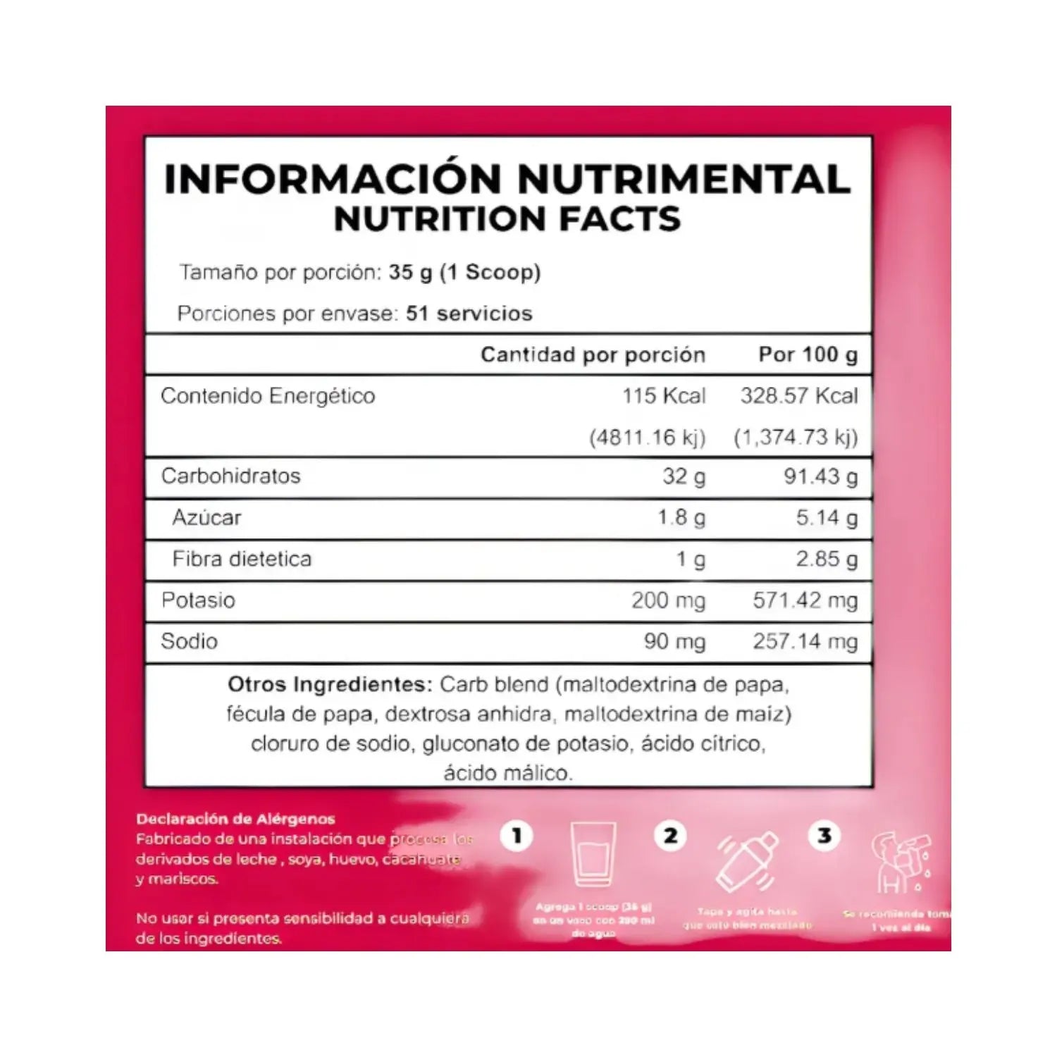 Redline Carbohidratos Dynamic Falcon 48 Servicios Sfn Sabor Natural