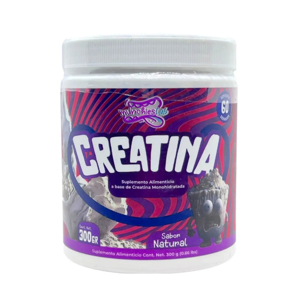 Munchieslab Creatina Monohidratada 60 Servicios Sfn (SIN SABOR)