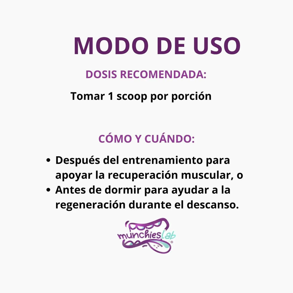 Munchieslab L-Glutamina 60 servicios Sfn Sabor Natural