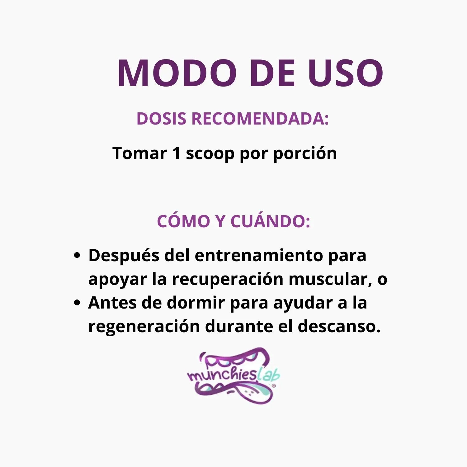 Munchieslab L-Glutamina 60 servicios Sfn Sabor Natural