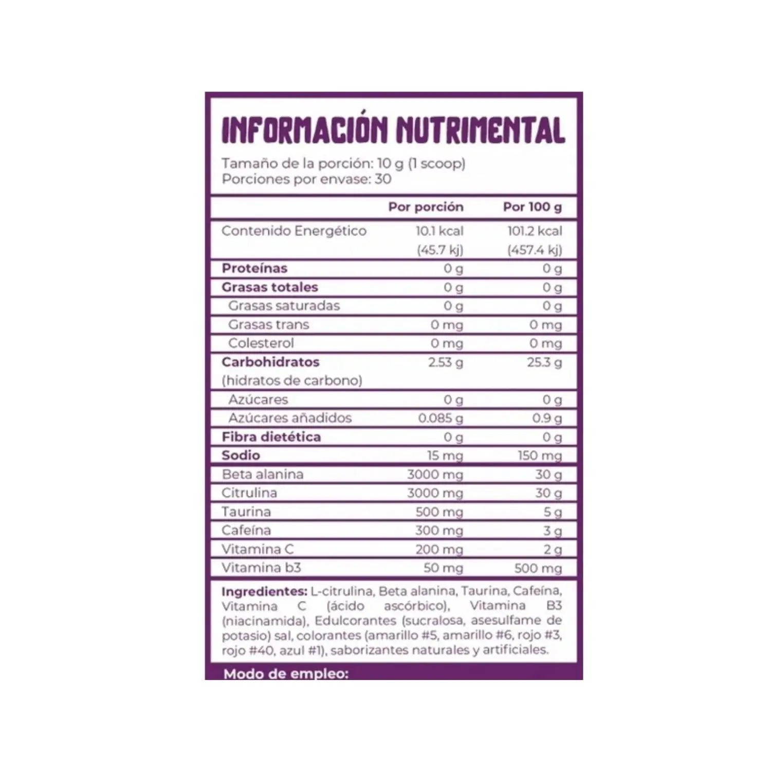 Munchieslab Preentreno Alien Kush 30 Servicios Sfn Paleta Enchilada