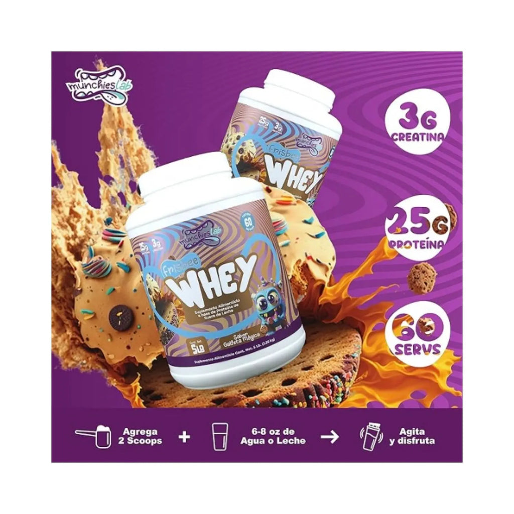 Munchieslab Proteina Isolate 100% Suero de Leche 39 Serv Sfn galleta galactica