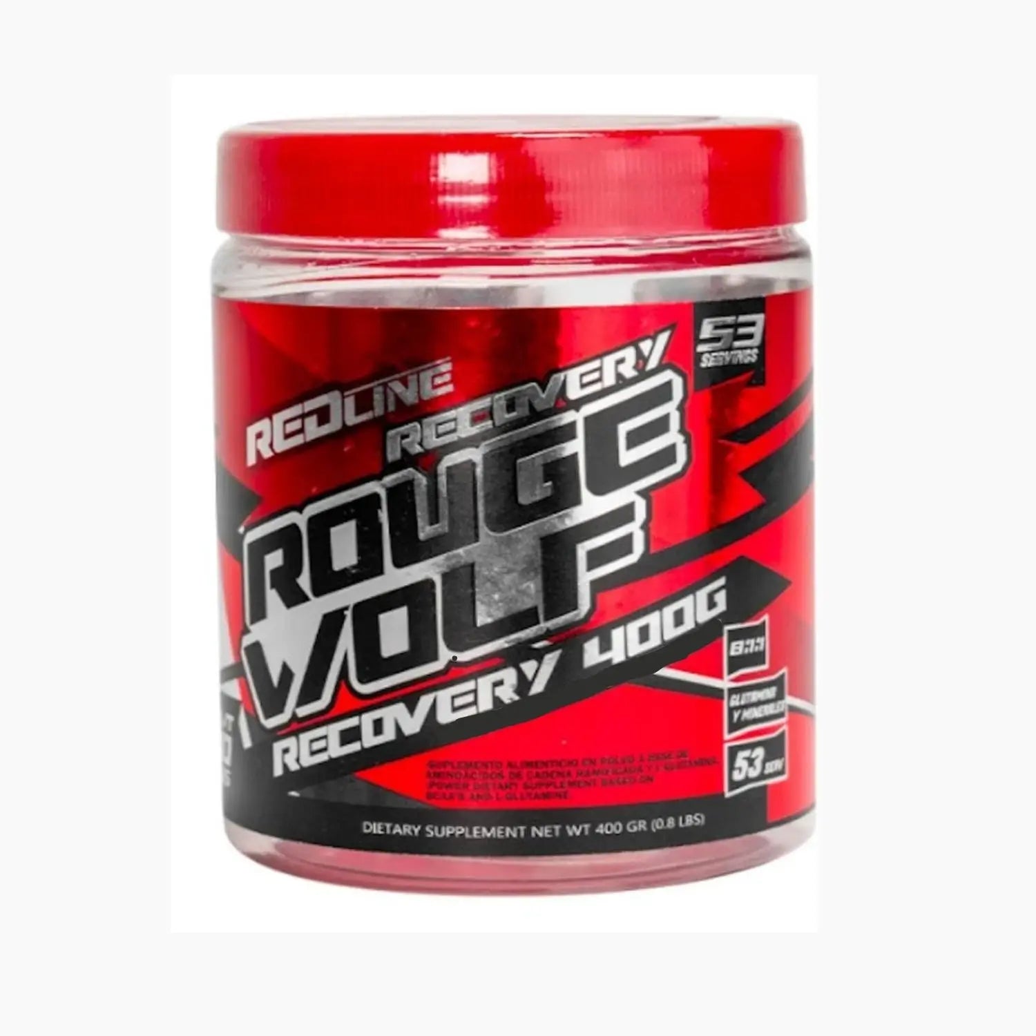 Red Line Bcaa Rouge Wolf Recovery 400g Aminoacidos Sfn Sabor Natural