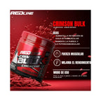 Redline Creatina Crimson Bulk  80 Servicios Sfn Sabor Natural
