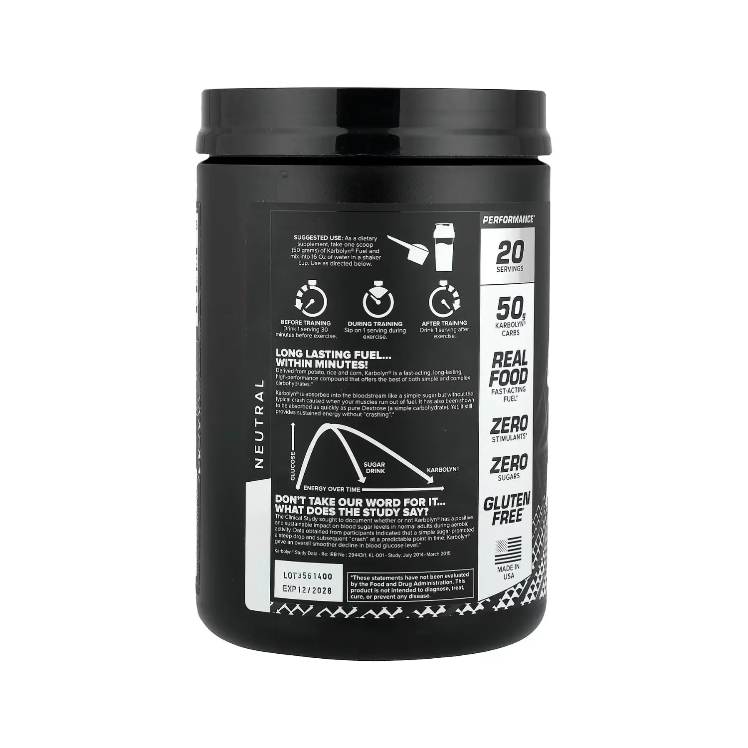 EFX Sports, Combustible de Karbolyn Neutro 1000 g (2 lb 3,3 oz)