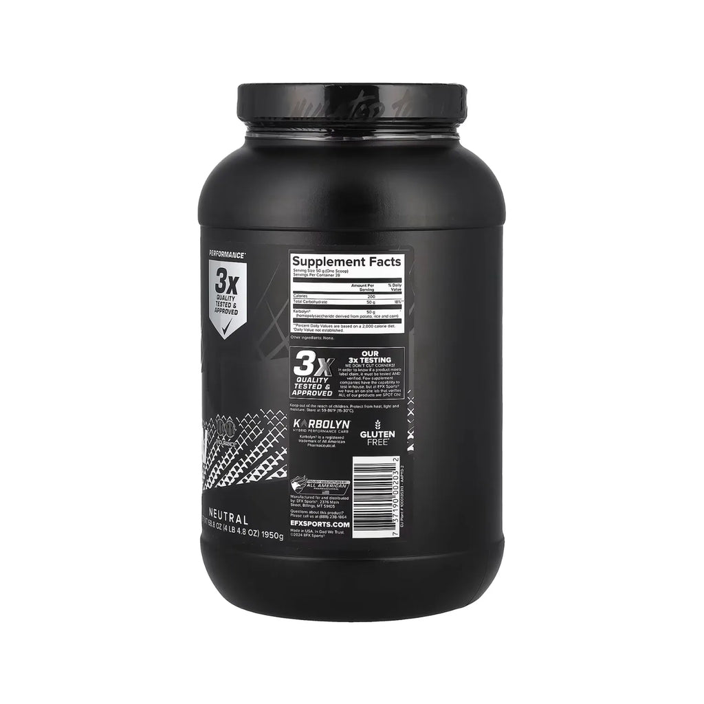 EFX Sports Karbolyn® Combustible Karbolyn® Para Potenciar El rendimiento Neutro 1950 g (4 lb 4,8 oz)
