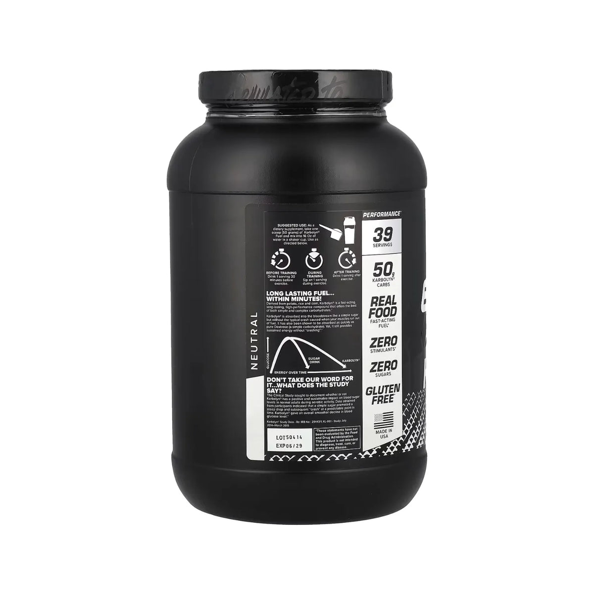EFX Sports Karbolyn® Combustible Karbolyn® Para Potenciar El rendimiento Neutro 1950 g (4 lb 4,8 oz)