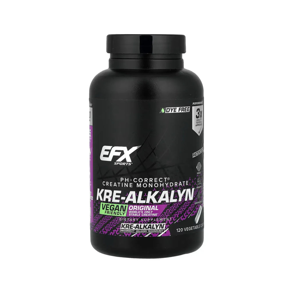 EFX Sports, Kre-Alkalyn®, 120 cápsulas vegetales (750 mg por cápsula)