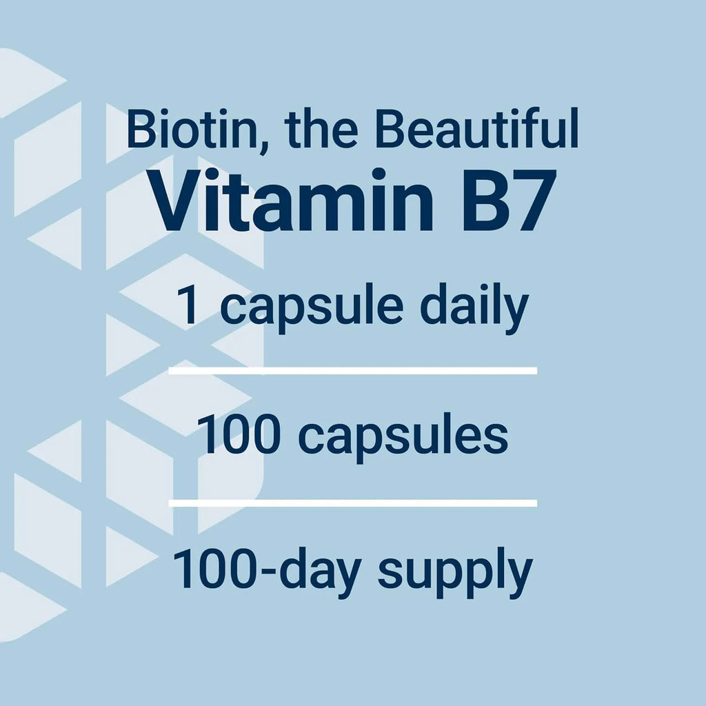 Life Extension, Biotina 600 Mcg, Cabello Y Uñas 100 Cápsulas