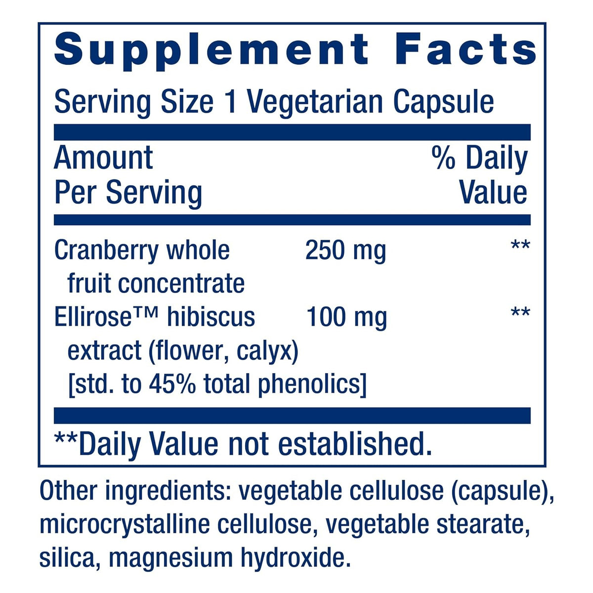 Life Extension Cran-Max Optimizado Arándano 60 Cápsulas Vegetales