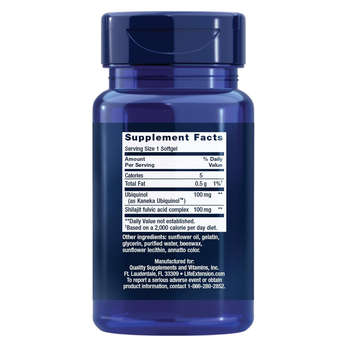 Life Extension Super Ubiquinol CoQ10 100 mg 60 Cápsulas Blandas