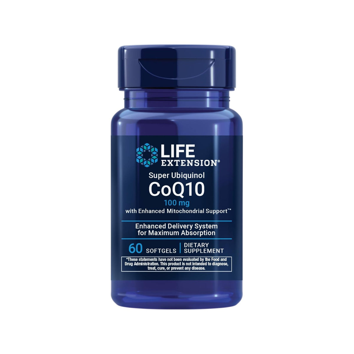 Life Extension Super Ubiquinol CoQ10 100 mg 60 Cápsulas Blandas