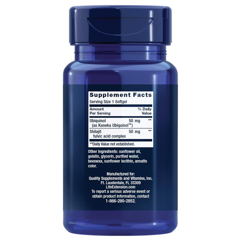 Life Extension Super Ubiquinol CoQ10 50 mg 30 Cápsulas Blandas