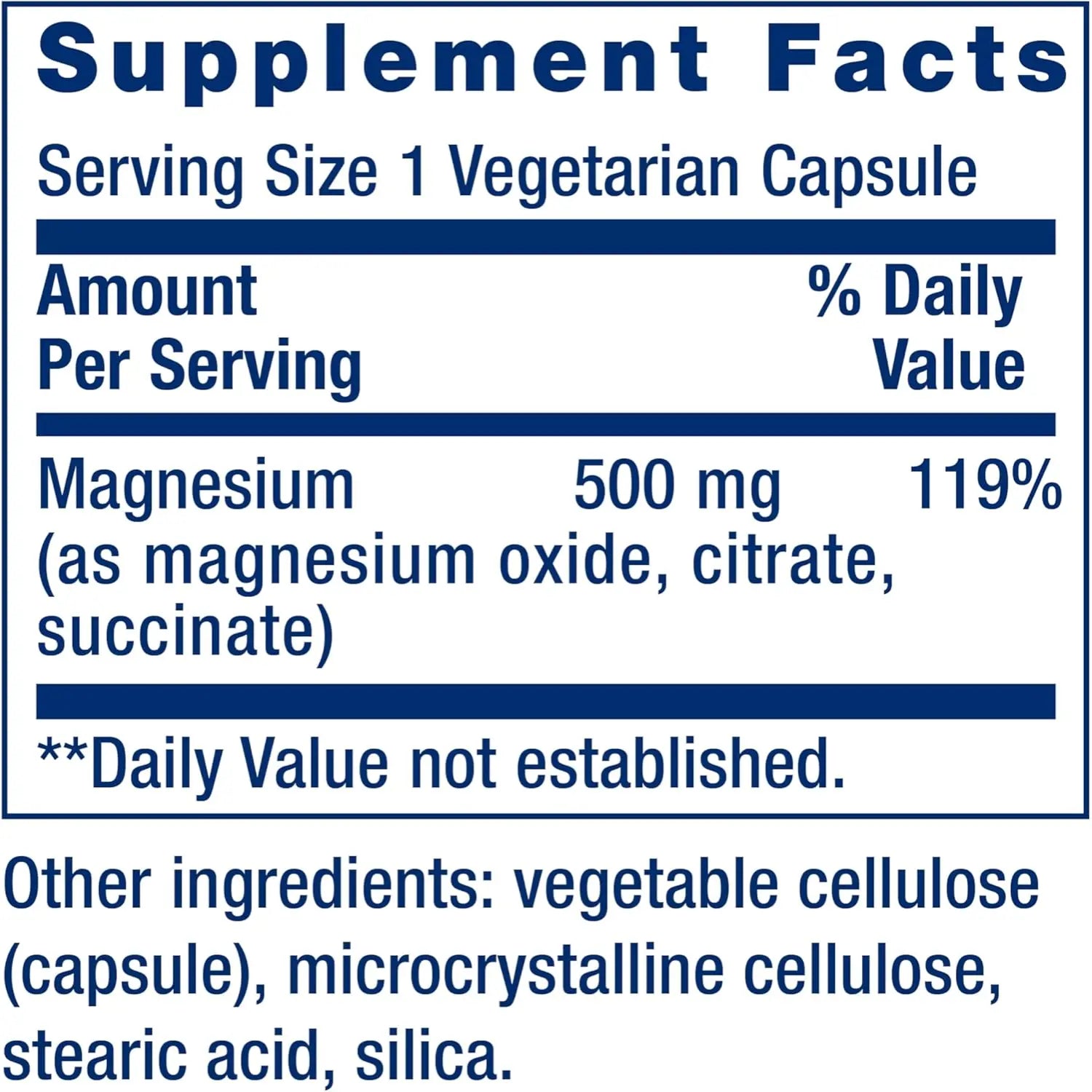 LIFE EXTENSION MAGNESIO 500 MG 100 VEGCAPS SFN