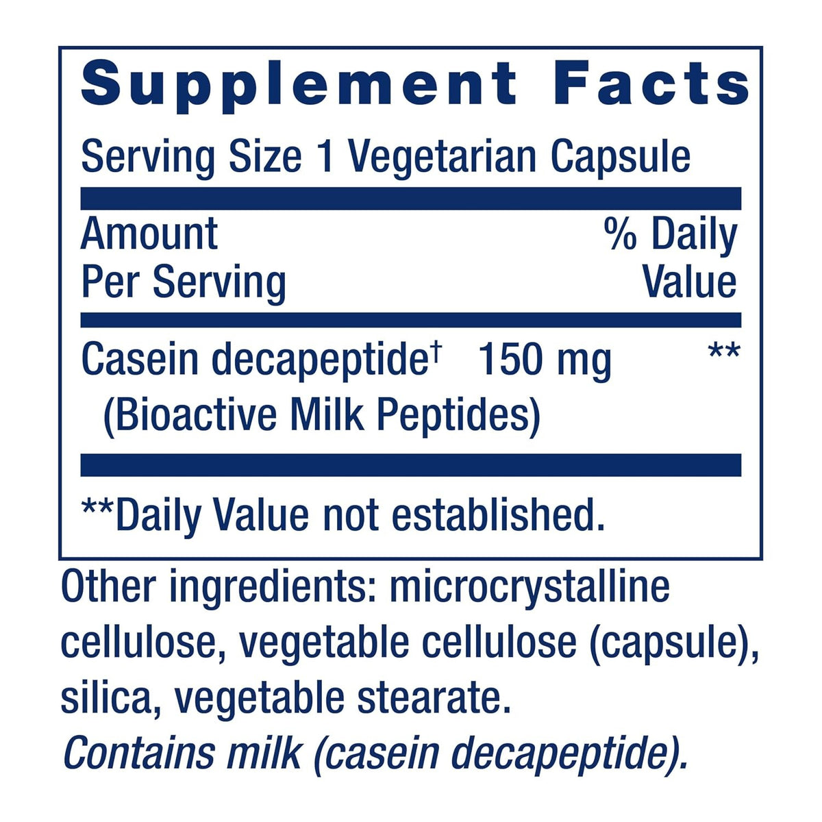 Life Extension Bioactive Milk Peptides 30 Cápsulas Vegetales