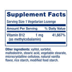 Life Extension Vitamina B12 Metilcobalamina 1 mg 60 Pastillas