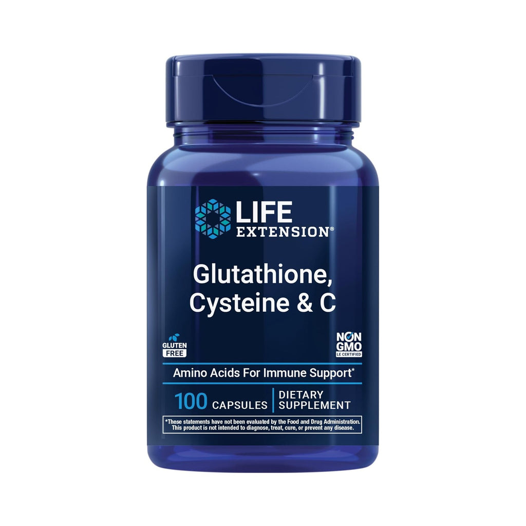 Life Extension Glutatión, Cisteína y Vitamina C 100 Cápsulas