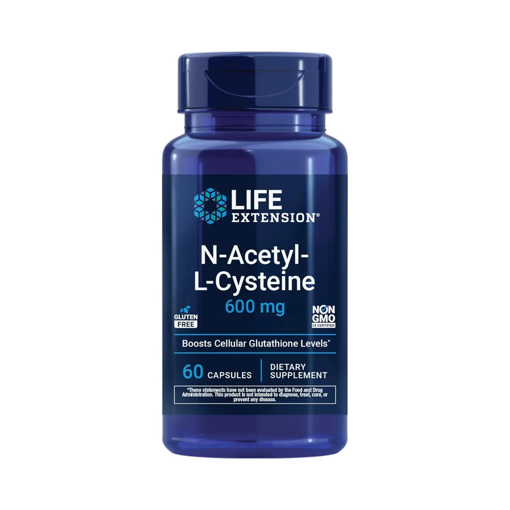 Life Extension, N-acetil, L-cisteína, 600 Mg, 60 Caps Sfn