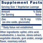 Zinc Pastillas Masticables Defensas Garganta Sabor Naranja