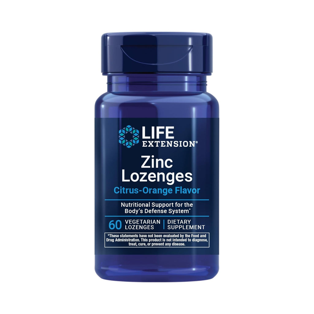 Zinc Pastillas Masticables Defensas Garganta Sabor Naranja