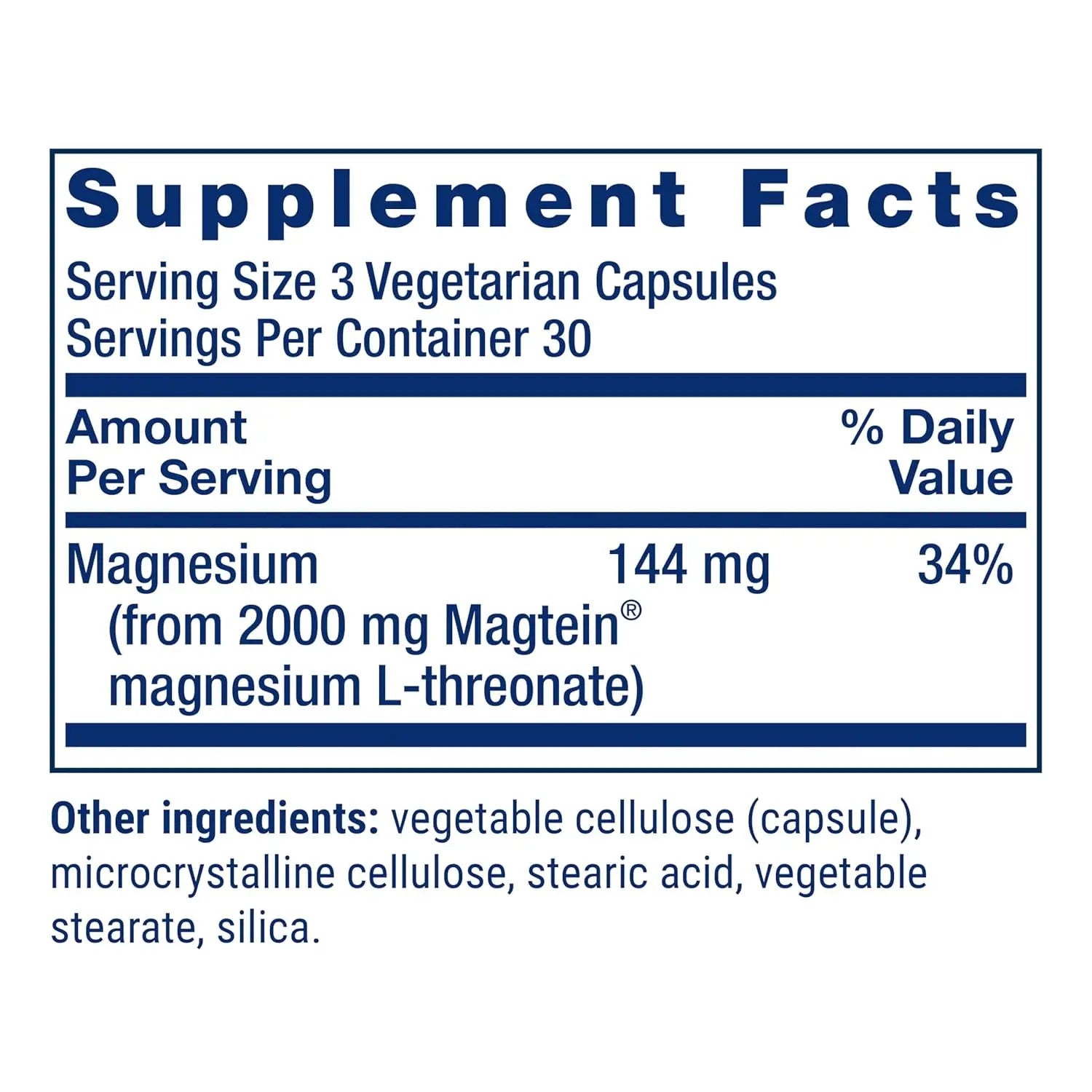 LIFE EXTENSION L-TREONATO DE MAGNESIO 90 VEGCAPS SFN