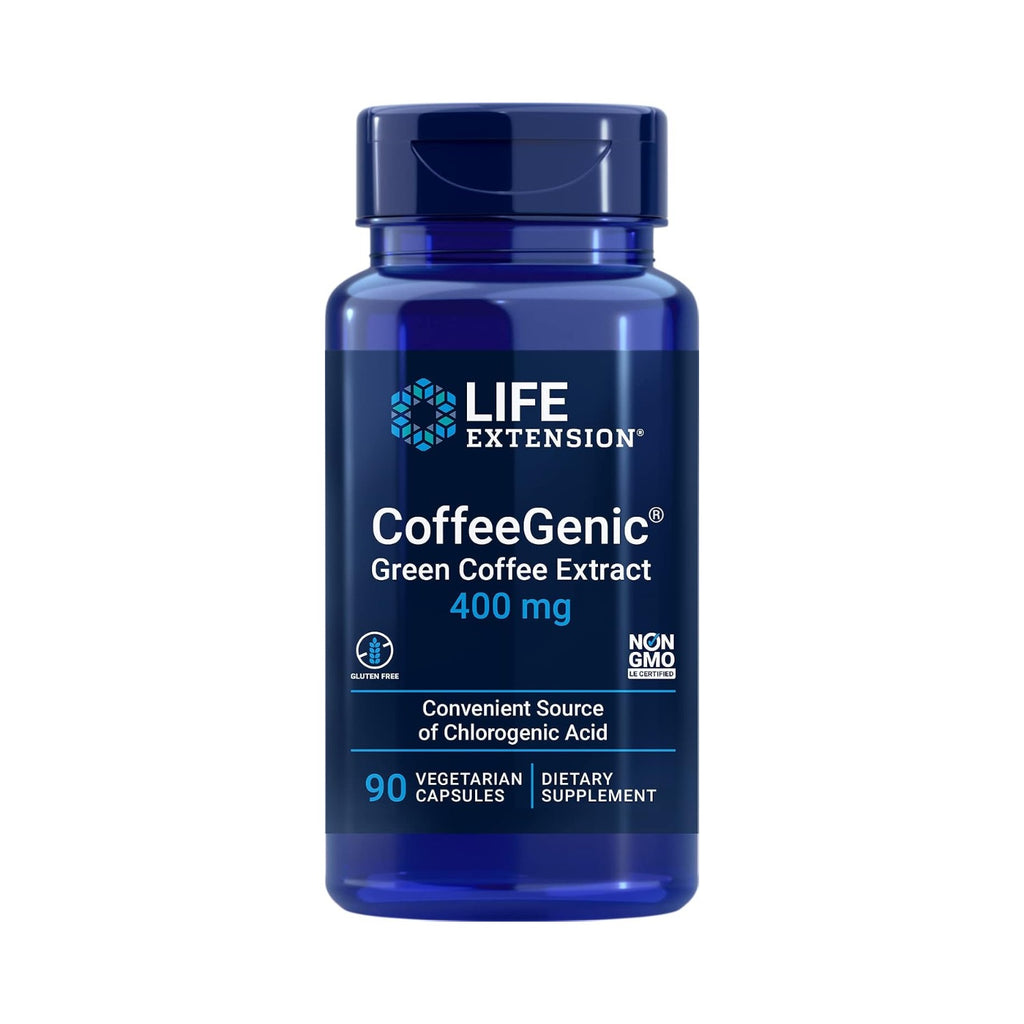 Life Extension CoffeeGenic Extracto de Café Verde 400 mg 90 Cápsulas Vegetales