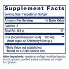 Life Extension DHA Vegetariano 30 Cápsulas Blandas Vegetales