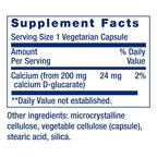 Life Extension Calcio D-Glucarato 200 mg 60 Cápsulas Vegetales