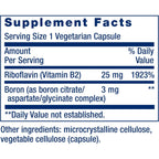 Life Extension Boron 3 mg con Vitamina B2 – 100 Cápsulas Vegetarianas