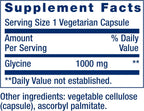 Life Extension - Cápsulas vegetarianas de glicina 1000 mg, 100 unidades