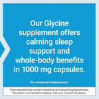 Life Extension - Cápsulas vegetarianas de glicina 1000 mg, 100 unidades