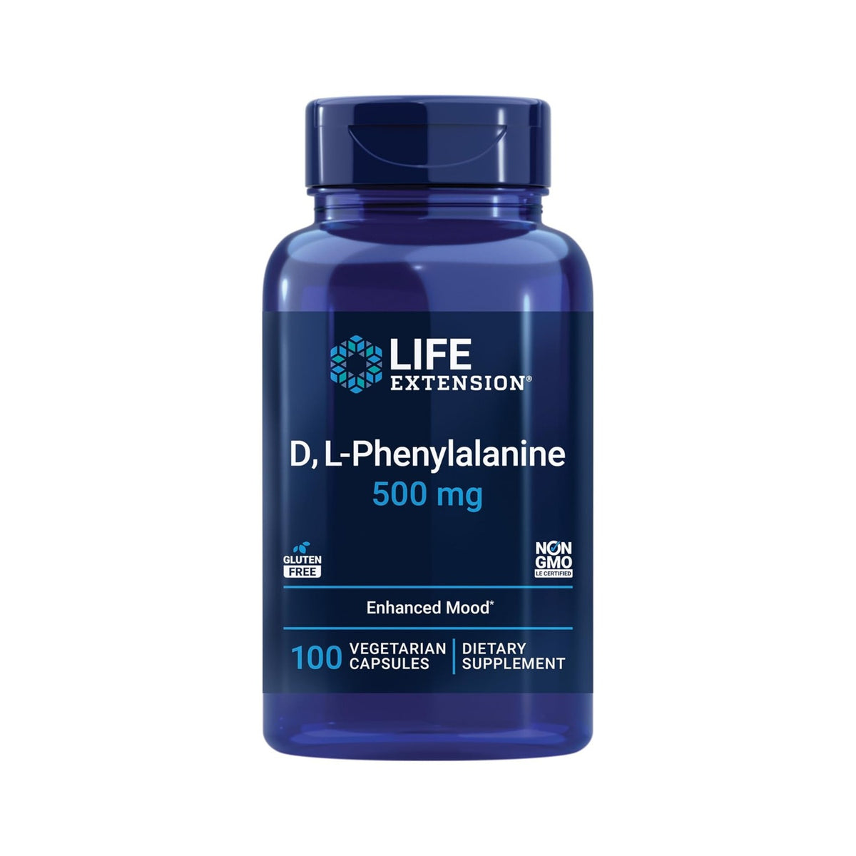 Life Extension D,L-Fenilalanina 500 mg 100 Cápsulas Vegetales