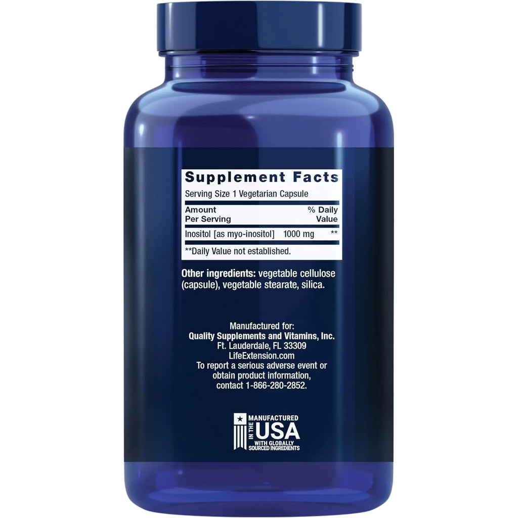 Life Extension Cápsulas De Inositol 1000 Mg 360 Cápsulas