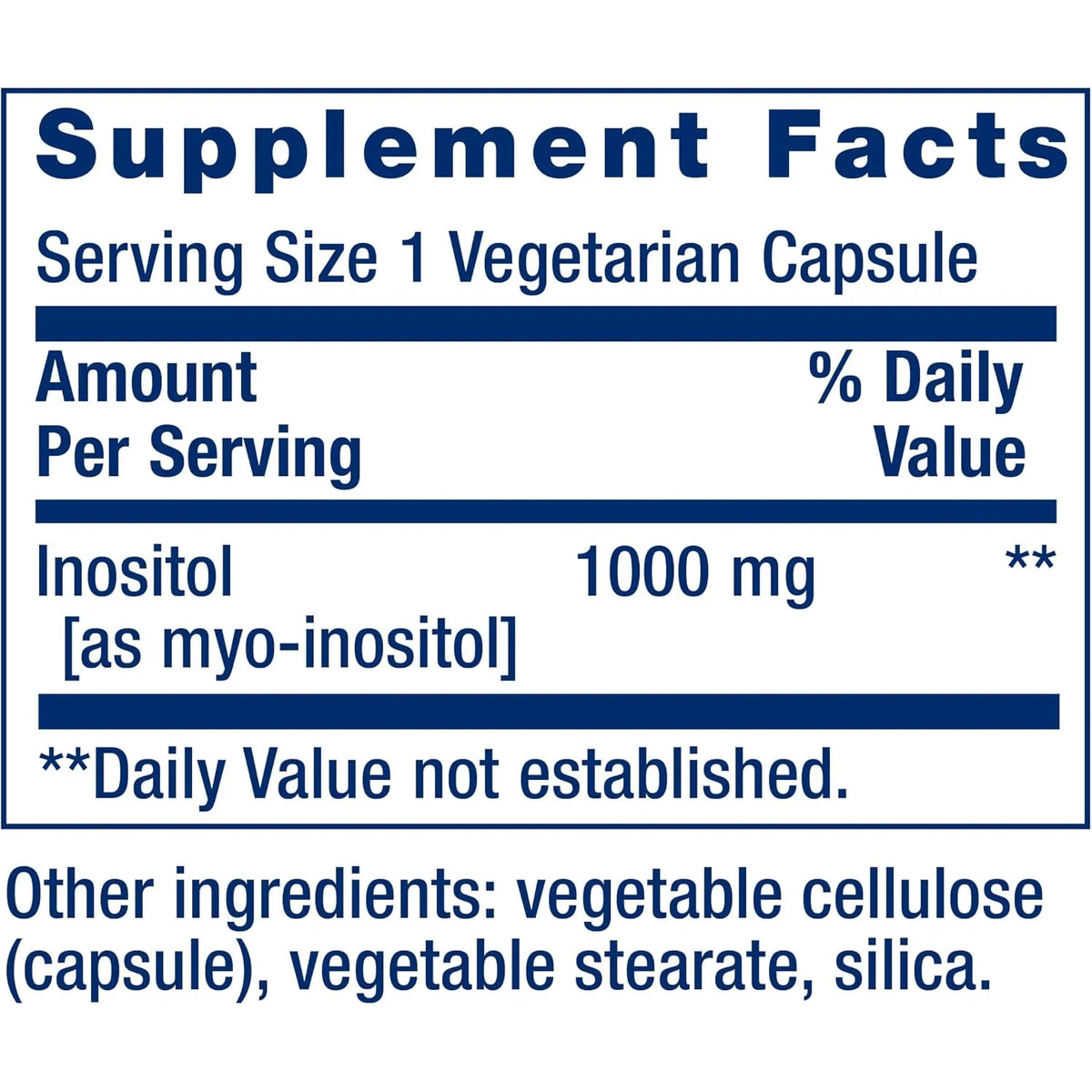 Life Extension Cápsulas De Inositol 1000 Mg 360 Cápsulas