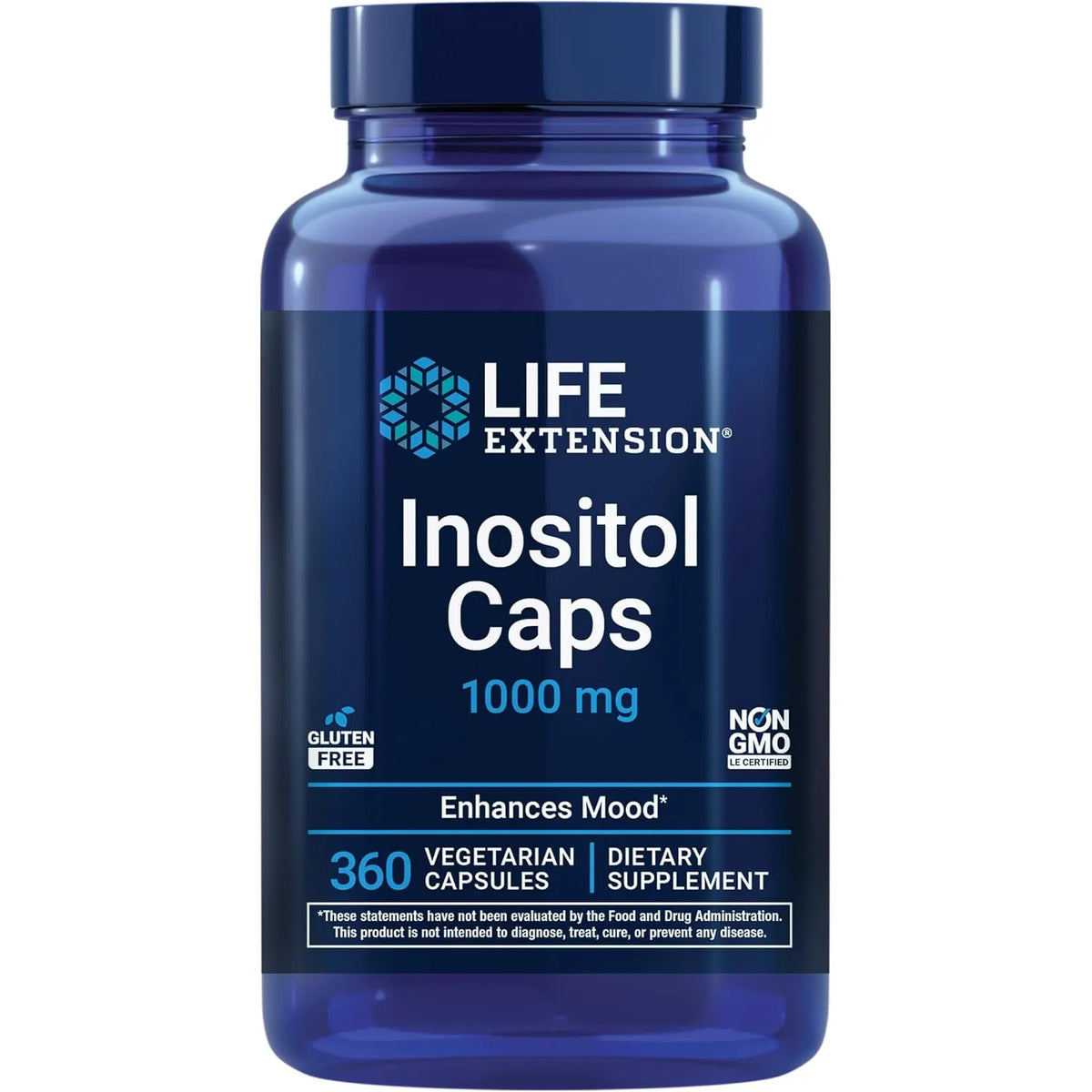 Life Extension Cápsulas De Inositol 1000 Mg 360 Cápsulas