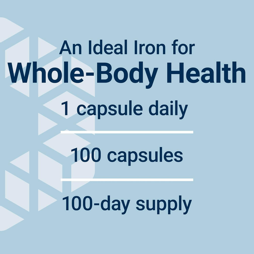 Life Extension Iron Protein Plus 300 mg 100 Cápsulas Vegetales