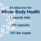 Life Extension Iron Protein Plus 300 mg 100 Cápsulas Vegetales