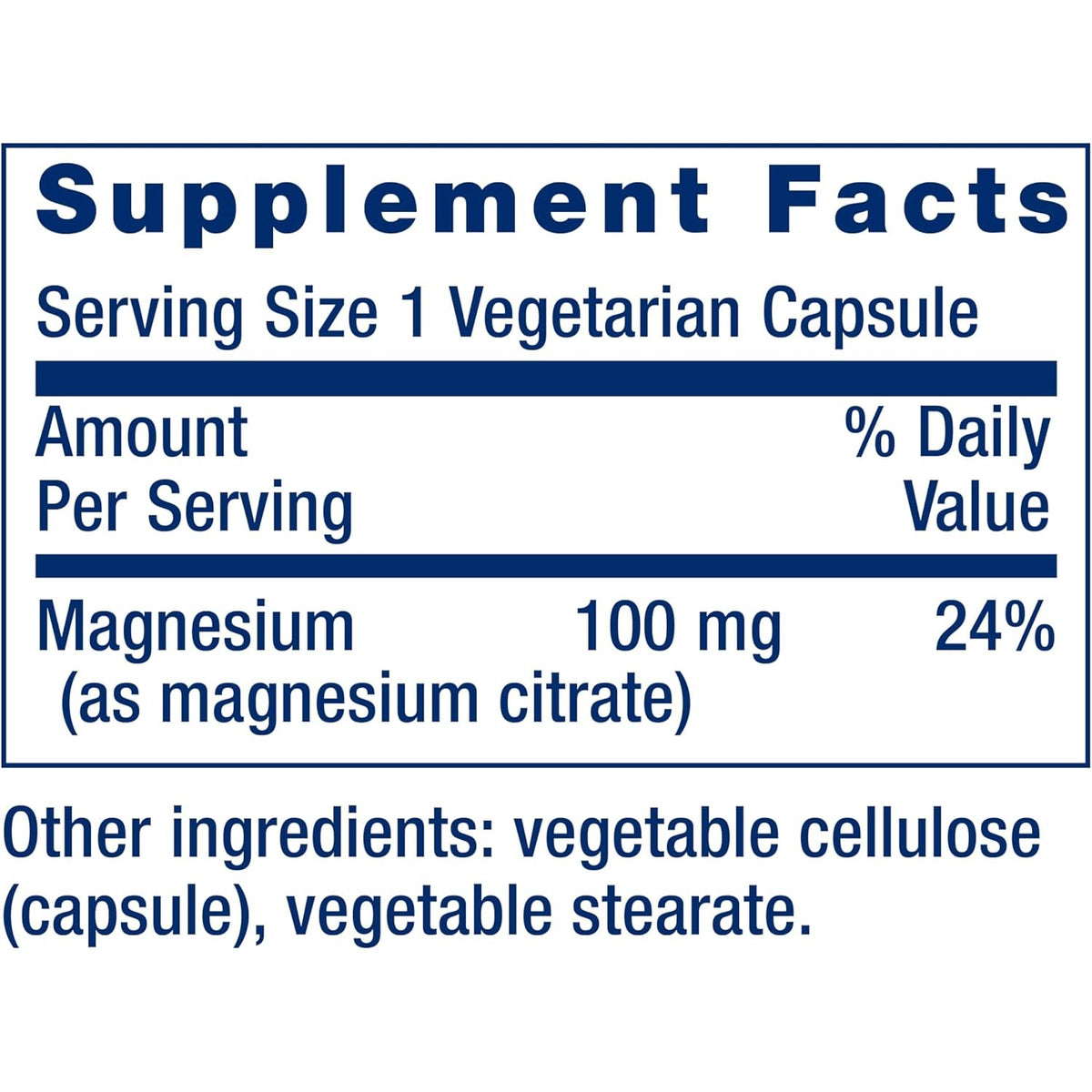 Life Extension Magnesio (Citrato) 100 mg 100 Cápsulas Vegetales