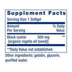 Life Extension Aceite de Semilla de Comino Negro 500 mg 60 Cápsulas Blandas
