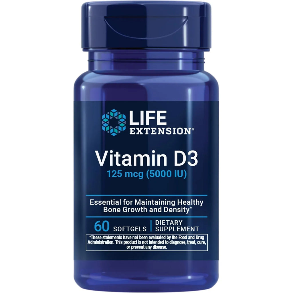 Life Extension Vitamina D3 125 Mcg, 60 Cápsulas blandas