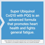Life Extension Super Ubiquinol CoQ10 con PQQ 100 mg 30 Cápsulas Blandas