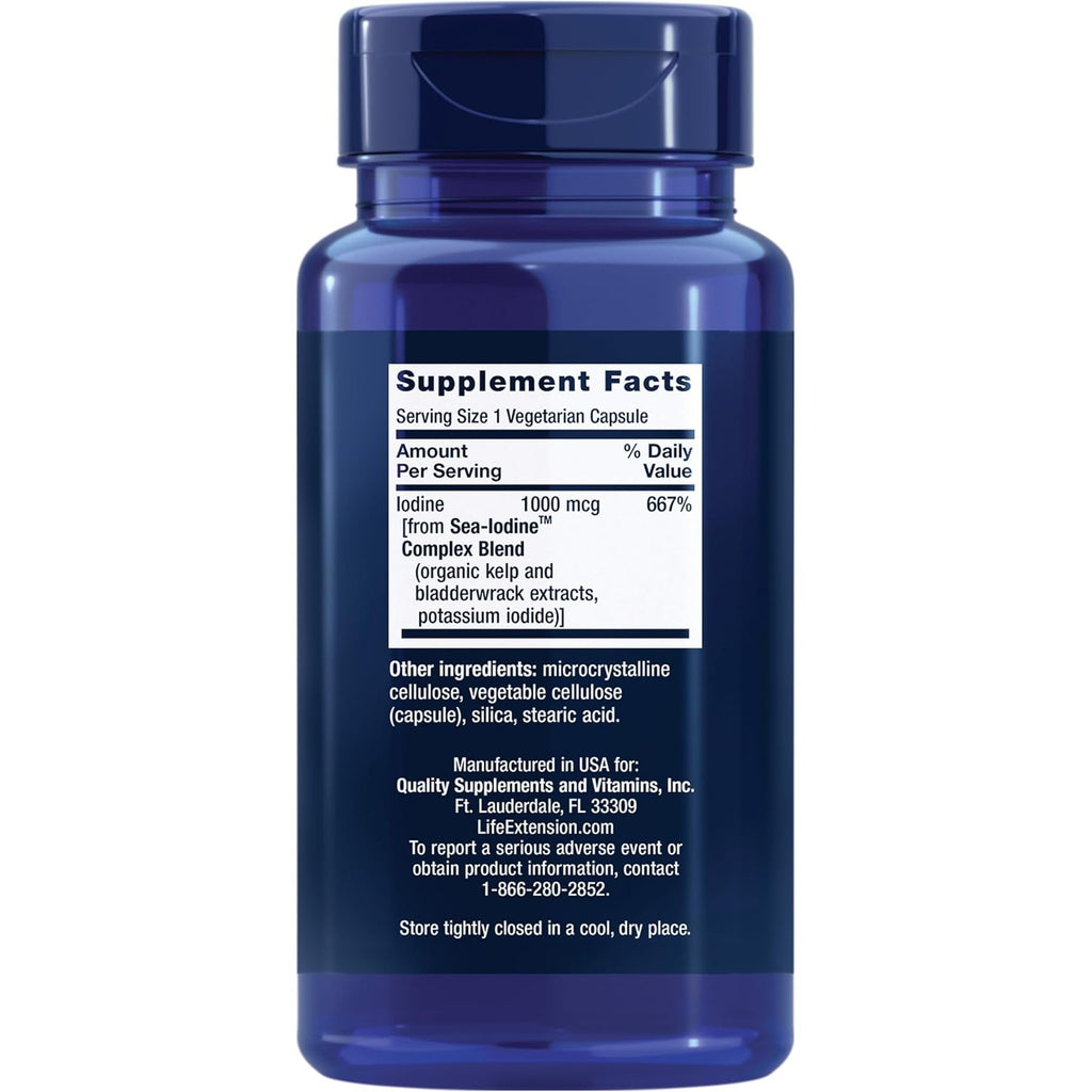Life Extension Sea-Iodine Complejo de Yodo Marino 60 Cápsulas